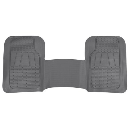 Motor Trend Heavy Duty Rubber Floor Mat Liner/Gray - 1 Piece MT-721-GR